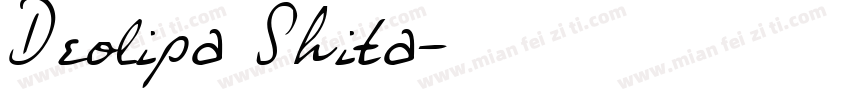 Deolipa Shita字体转换